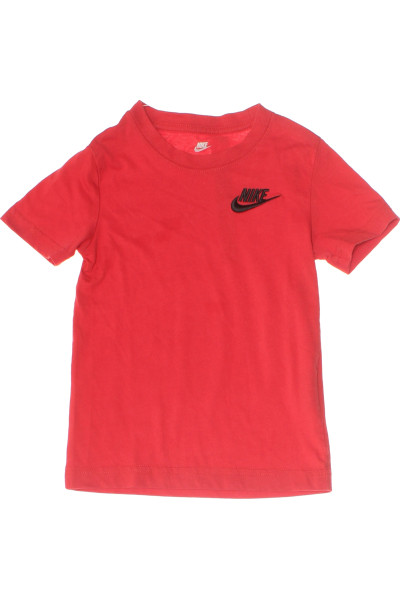 Nike Chlapecké Červené Tričko S Krátkým Rukávem