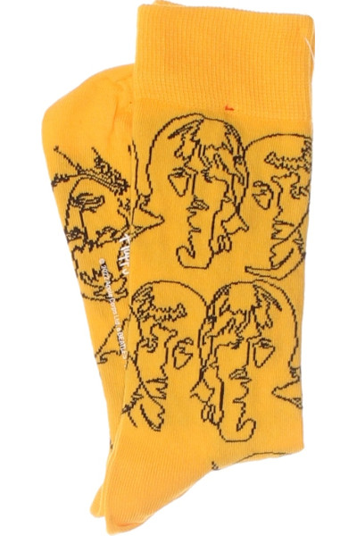 Happy Socks Pánské Ponožky S Obličeji Ve Stylu Pop Art