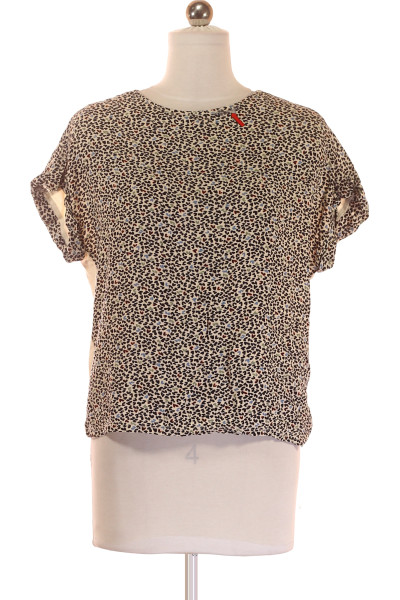 s.OLIVER Dámské trendy tričko s leopardím vzorem
