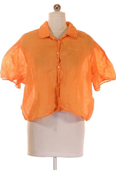 Dámská Košile American Vintage S Volánky V Oranžové