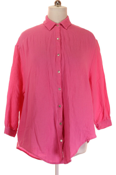 SASSY CLASSY Volnořezná Růžová Košile Pro Dámy