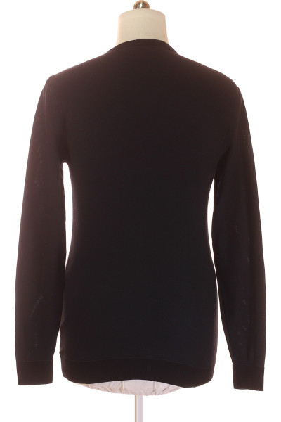 BLEND Pánský elegantní svetr Classic Fit černý