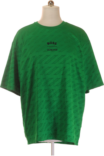 Hugo Boss Pánské Tričko Zelené S Logem