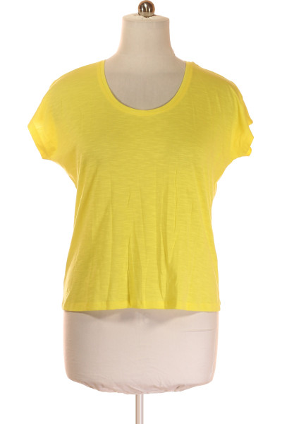 Montego Žluté Dámské Tričko S Krátkým Rukávem