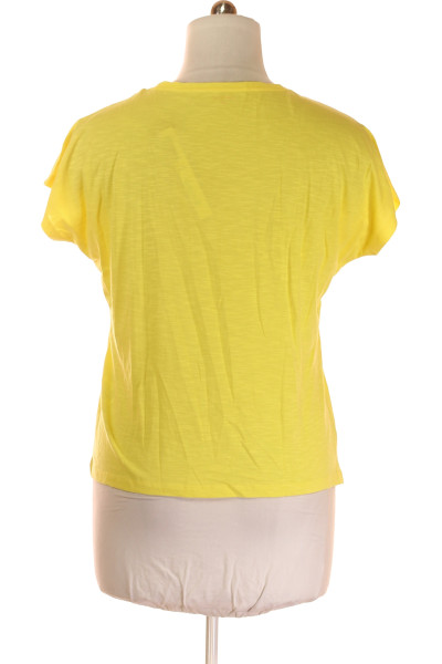 Montego Žluté Dámské Tričko s Krátkým Rukávem