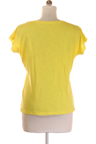 Montego Žluté Dámské Tričko s Krátkým Rukávem
