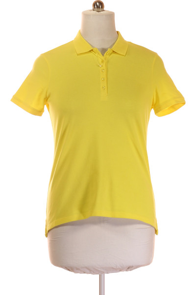 Montego Dámské žluté Polo Tričko S Krátkým Rukávem