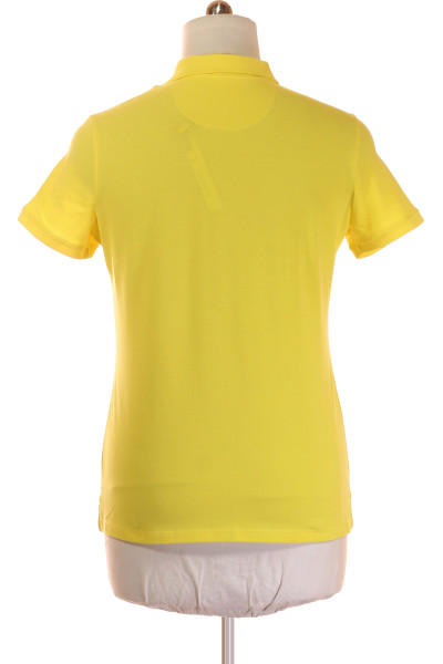 Montego dámské žluté polo tričko s krátkým rukávem