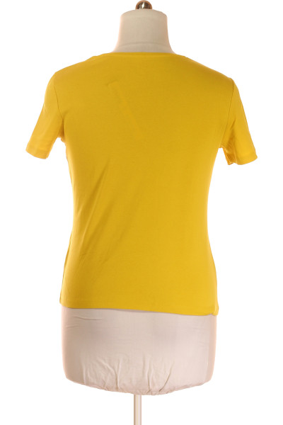 Montego Klasické Žluté Tričko s Krátkým Rukávem pro Dámy