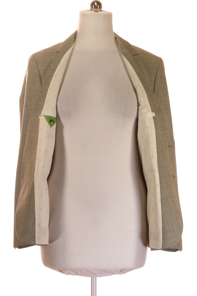 MC NEAL Pánské elegantní sako ve světle hnědém odstínu