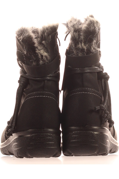 Dámské zateplené zimní boty s kožíškem a střapcem