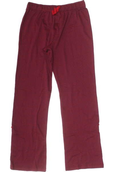 Carl Gross Dámské Pyžamové Kalhoty Vínová Pohodlný Střih