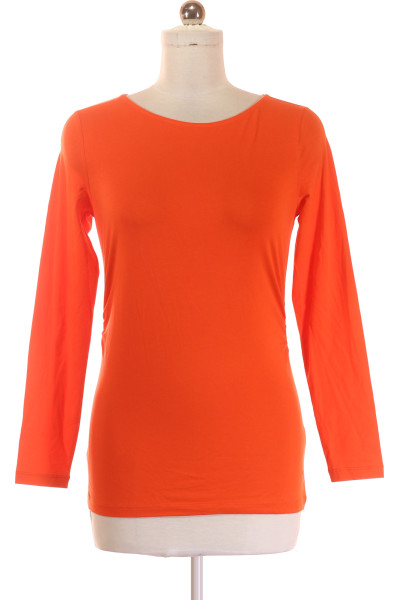 Esprit Dámské Tričko S Dlouhým Rukávem V Oranžové Barvě