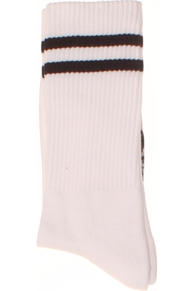 REVIEW Pánské Pruhované Sportovní Ponožky - Bílé