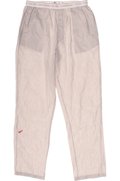 Calvin Klein Pánské Pyžamové Kalhoty Bavlna Pruhy Pohodlné