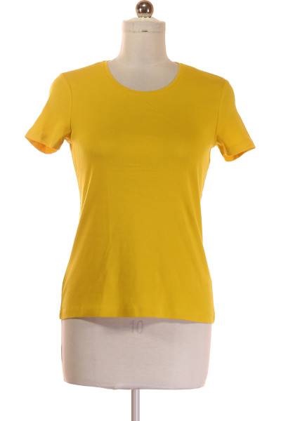 Montego Dámské žluté Tričko S Krátkým Rukávem