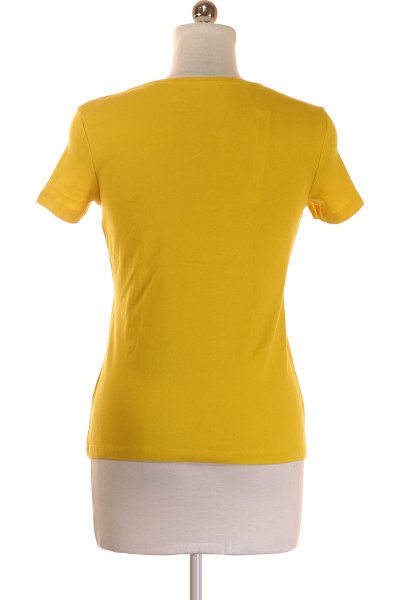 Montego dámské žluté tričko s krátkým rukávem