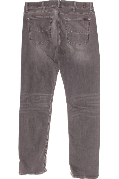 Pánské šedé slim fit džíny s moderním střihem