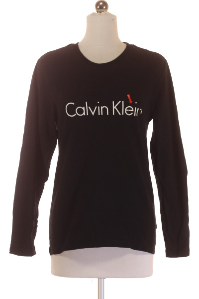 Calvin Klein Dlouhý Rukáv Černé Dámské Tričko