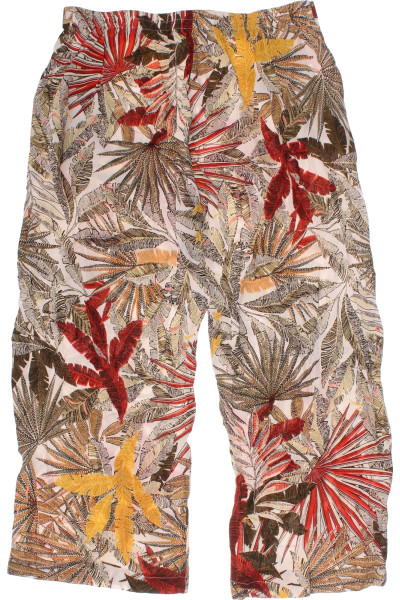 Dámské vzorované kalhoty v tropickém stylu
