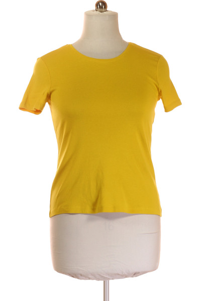 Montego Dámské Žluté Tričko S Krátkým Rukávem