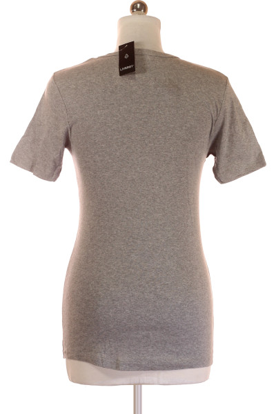 Livergy Dámské jednoduché tričko šedé slim fit, pohodlné na každý den