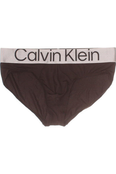 Calvin Klein Pánské Slipové Prádlo Polyester Elastan Hladké Černé