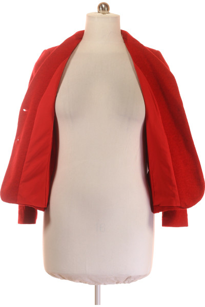 Elegantní červené vlněné dámské sako BETTY BARCLAY na podzim