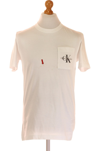 Bavlněné Pánské Tričko Slim Fit S Logem Calvin Klein