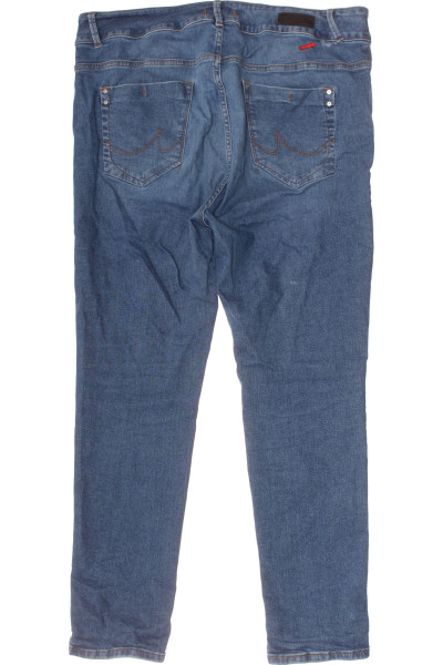 Dámské modré slim fit džíny se sníženou cenou