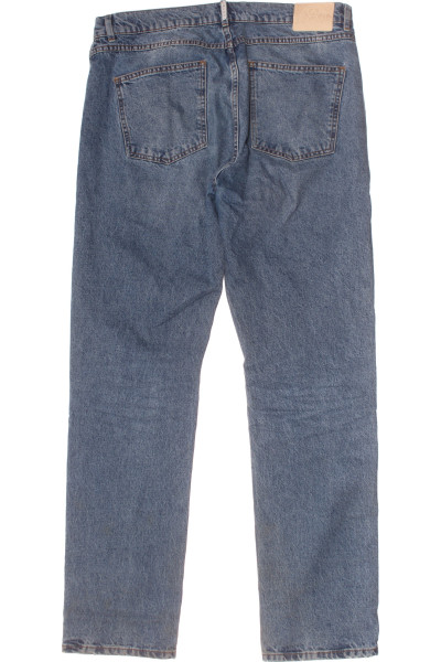 Pánské modré džíny Straight Fit s nízkou cenou
