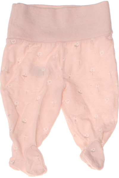 Sanetta Vlněné Kalhoty S Nohavičkou Pro Miminka, Růžové S Vzorem, Dívčí