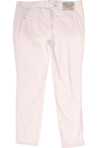 Dámské letní slim chinos kalhoty MAC Comfort-Fit bílé
