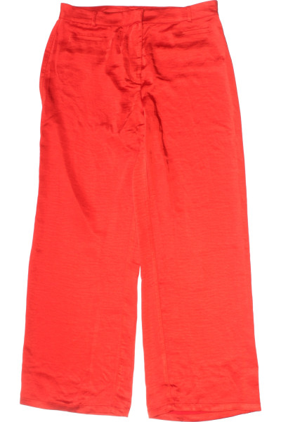 Elegantní červené široké Polyesterové Kalhoty Pro Dámy