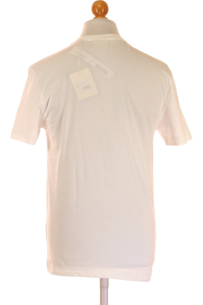 GANT Pánské bavlněné Basic tričko krátký rukáv Bílé Slim Fit