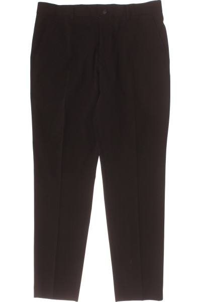 SELECTED Pánské Oblekové Kalhoty Slim Fit černé Polyester