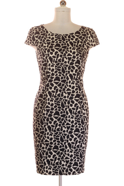 Montego Elegantní Pouzdrové Šaty S Leopardím Vzorem A Bavlněným Stretchem