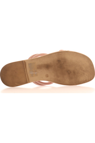 Koženkové Pohodlné Pantofle MARCO TOZZI Letní Výprodej Tělové