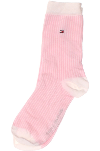 Pohodlné Pruhované Ponožky Růžové TOMMY HILFIGER, Bavlněné