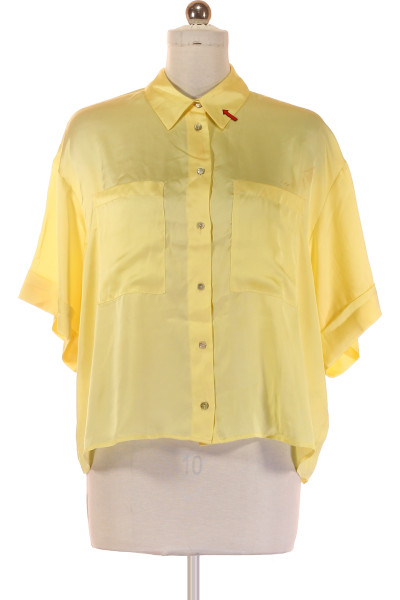 Elegantní žlutá Košile Warehouse S Krátkým Rukávem, Polyester