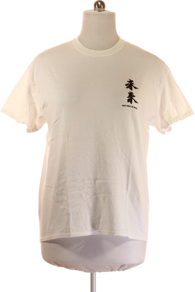 BDG Pánské bavlněné tričko s potiskem a kulatým výstřihem