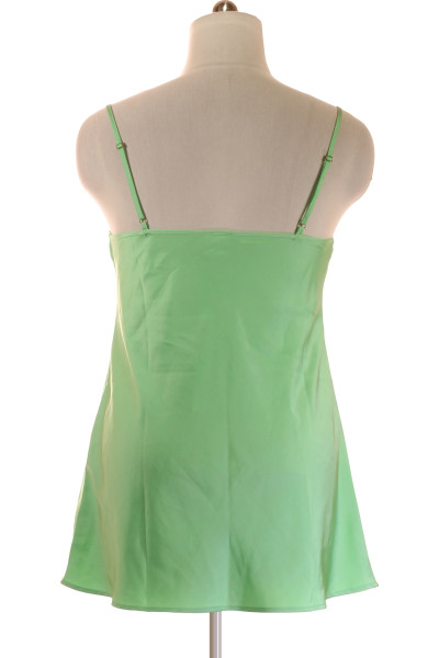 Letní šaty na ramínka COTTON ON zelené A-střih pro volný čas