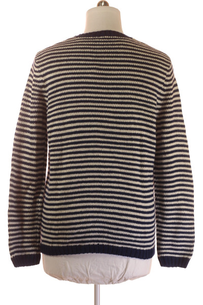 OVS Pánský pruhovaný svetr s kulatým výstřihem na podzim