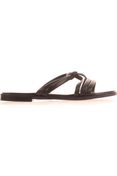 Kožené Páskové Sandály Mia & Jo, černé, Pohodlný Design Pro Léto