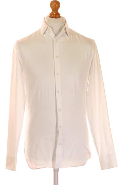 Elegantní Pánská Košile Slim Fit Jake*s V Bílé, 100% Bavlna