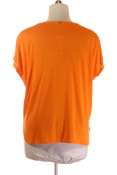 TOM TAILOR Modalové ležérní tričko pomerančové volný střih