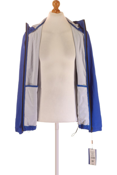 ALCOTT Pánská jarní bunda s kapucí modrá odolná proti větru