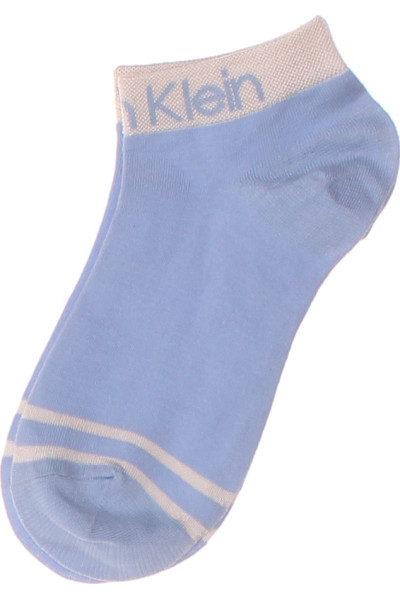 Nízké Ponožky Calvin Klein V Pastelově Modré S Pruhy Pro Volný Čas