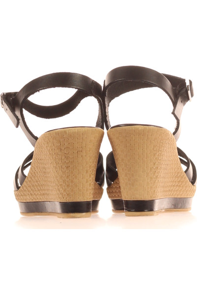 Kožené Platformové Sandály Mia & Jo s Pleteným Podpatkem na Léto