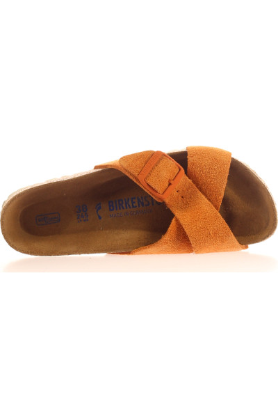 Birkenstock Arizona Semišové Pantofle Pohodlné Letní Oranžové